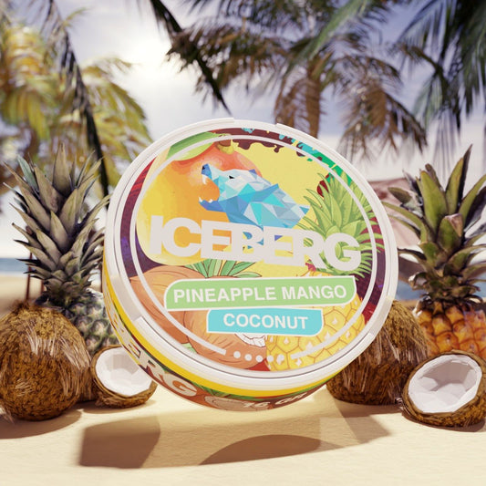 ICEBERG PINEAPPLE MANGO COCONUT NICOTINE POUCHES 150mg | Iceberg Snus