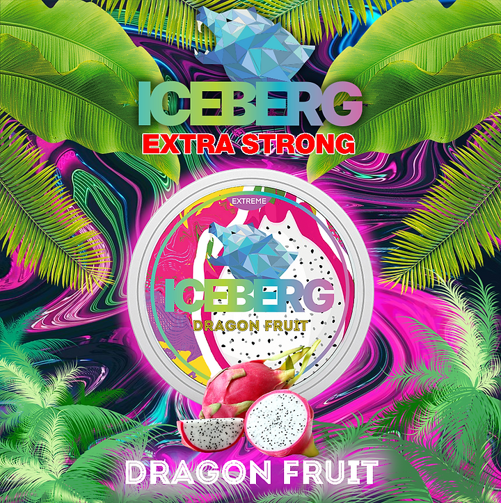 Iceberg Dragonfruit Nicotine Pouches, Nicotine Pouches UK, Nicotine Pods UK, Cheap Snus UK, 