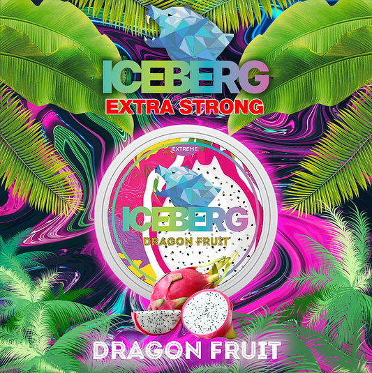 Iceberg Dragonfruit Nicotine Pouches, Nicotine Pouches UK, Nicotine Pods UK, Cheap Snus UK, 