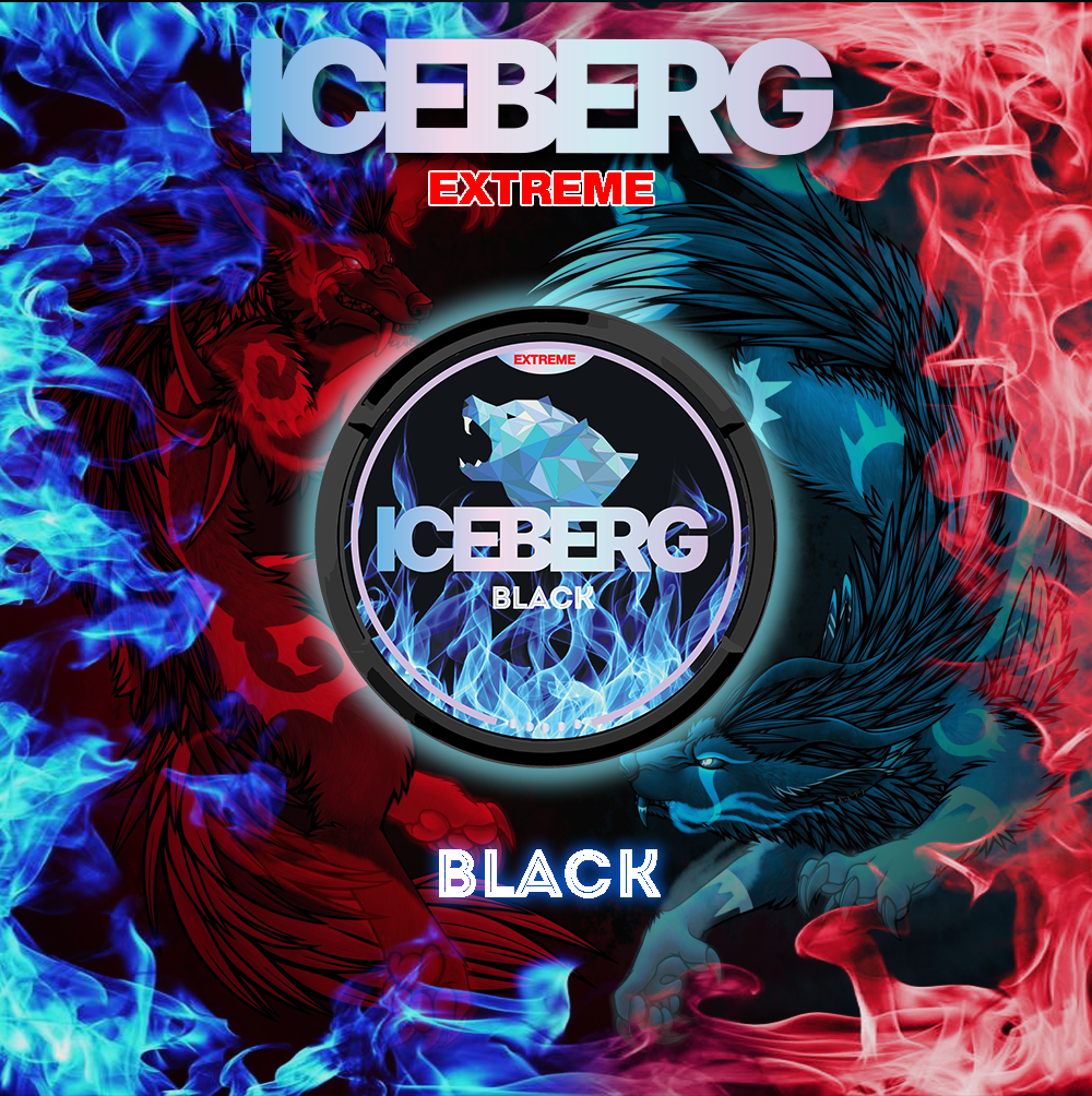 Iceberg Black Nicotine Pouches, Nicotine Pouches UK, Nicotine Pods UK, Cheap Snus UK, 